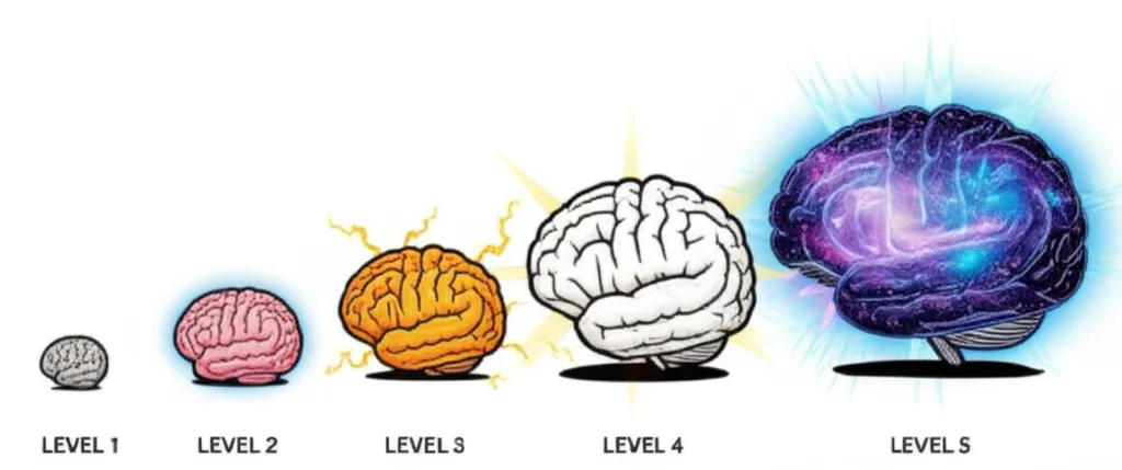 The final form: a cosmic galaxy brain made of stars and nebulae radiating pure enlightenment energy