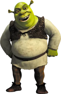 Shrek the green ogre character from DreamWorks, the iconic face behind the internet's longest-running ironic meme cult